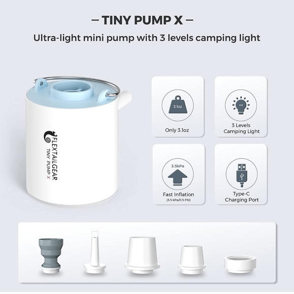 Other Nib Flextailgear Tiny Pump X Portable Air Pump Camping Swimming